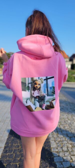 Sweatshirt mit Tasche und Kapuze von LALU