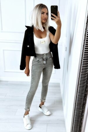 Geripptes Top/T-Shirt – Bild 2