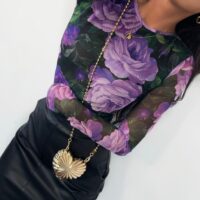 Bluse mit Blumenmuster LA MILLA Violett