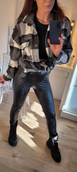 Grau kariertes Hemd – Bild 5