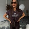 T-shirt La Manuel CRIME braun - obrazek 2