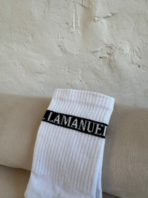 Socken La Manuel BIG weiß/schwarz