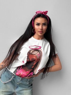 T-shirt OLA VOGA "LOTE" Ecru
