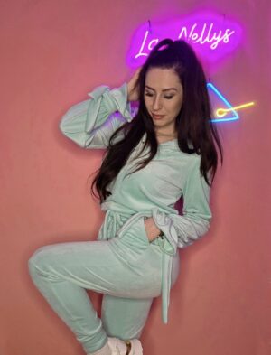 Velour Trainingsanzug von LA PERLA ETNA - obrazek 3