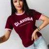 T-shirt Ola Voga "Lemon" Bordeaux - obrazek 2