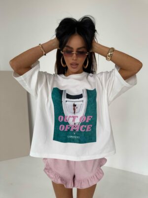 T-shirt La Manuel OUT weiß – Bild 2