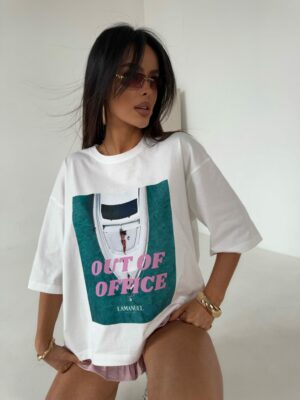T-shirt La Manuel OUT weiß