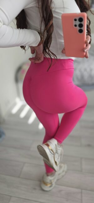 Leggings von MILLAGRO Beige Rosa - obrazek 3