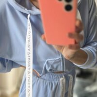 Velour-Trainingsanzug La Perla Blau