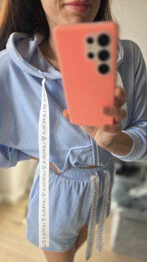Velour-Trainingsanzug La Perla Blau