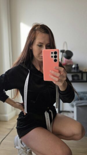 Velour-Trainingsanzug La Perla Schwarz