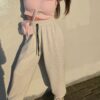 Jogginghose La Milla Grau Baumwolle - obrazek 2