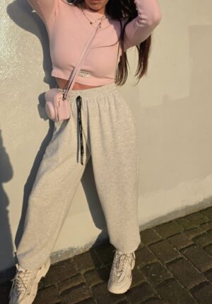 Jogginghose La Milla Grau Baumwolle – Bild 2
