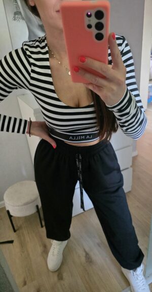 Jogginghose La Milla Schwarz Baumwolle – Bild 3