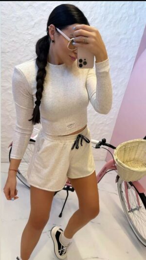 Top Langarm La Milla Beige – Bild 2