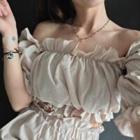 2-tlg. Set BOHO Beige
