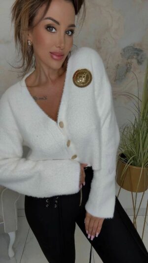 Strickjacke Lola Bianka Schwarz ecru