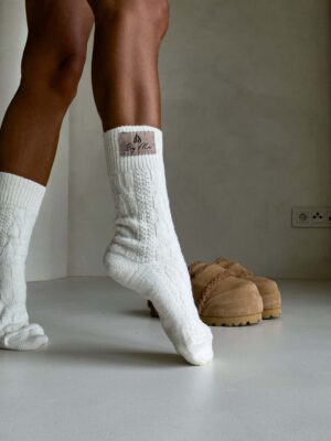 Wollsocken von By Me ecru
