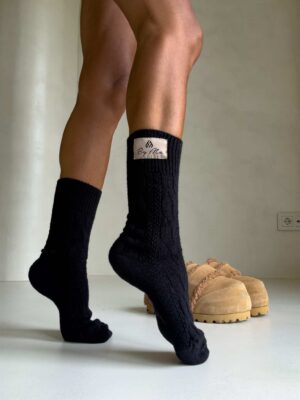 Wollsocken von By Me schwarz