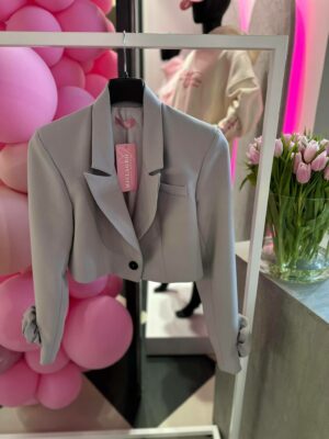 Blazer mit Rose Millagro grau